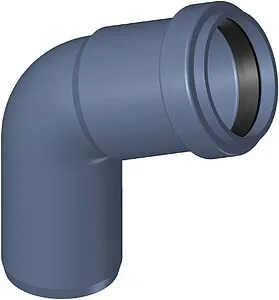 Отвод внутренний бесшумный D=75мм Угол 67° Poloplast POLO-KAL NG P2133, 1