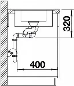 Мойка кухонная Blanco Metra 6 S-F 99 белый 519115 Мойка кухонная Blanco Metra 6 S-F 99 белый 519115, 4