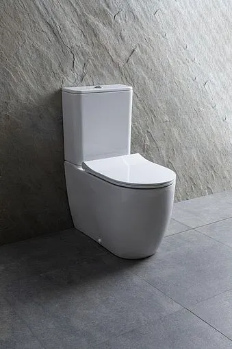 Унитаз-компакт безободковый Allen Brau Priority белый 4.31003.20+4.XX000.20