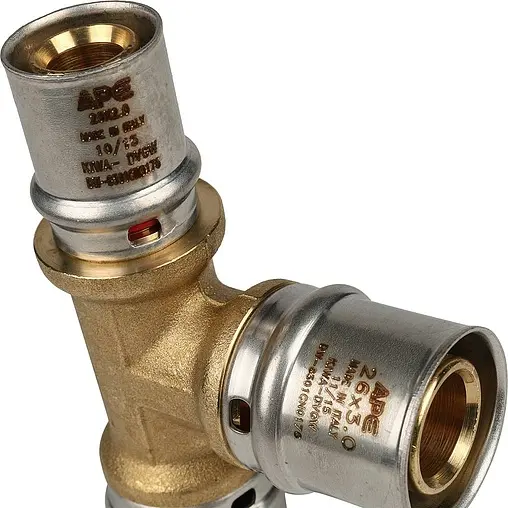 Тройник пресс редукционный 26мм x 26мм x 20мм APE AP131 26x26x20