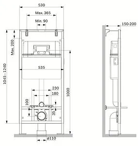 Инсталляция для подвесного унитаза Am.Pm MasterFit I012710 Инсталляция для подвесного унитаза Am.Pm MasterFit I012710, 2
