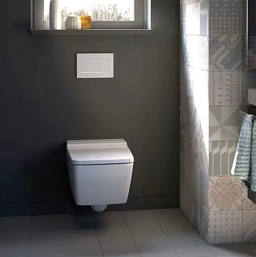 Клавиша смыва для унитаза Geberit Sigma 30 115.883.JT.1 кнопки/белый матовый, полоска/хром глянцевый