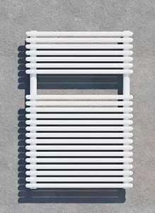 Полотенцесушитель водяной лесенка Lazzarini Ragusa 730х500 белый 383715, 3