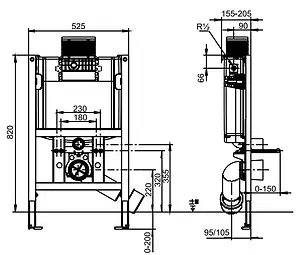 Инсталляция для подвесного унитаза Sanit INEO 820 90.737.00..Т000 Инсталляция для подвесного унитаза Sanit INEO 820 90.737.00..Т000, 2