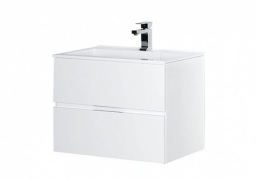 Тумба под умывальник подвесная Aquanet Алвита 70 белый 00184302