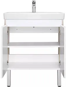 Тумба-умывальник Aquaton Сканди Doors 80 белый/дуб верона 1A2829K0SDB20, 5