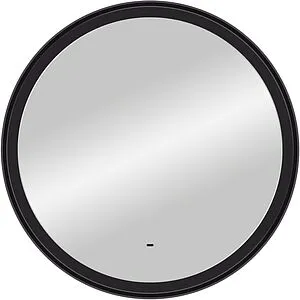 Зеркало с подсветкой Continent Planet black Led 80 с бесконтактным сенсором чёрный ЗЛП684, 1