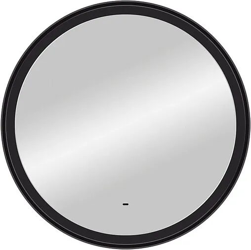 Зеркало с подсветкой Continent Planet black Led 80 с бесконтактным сенсором чёрный ЗЛП684