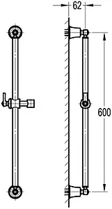 Душевая штанга Swedbe Terracotta Art терракотовый 2532, 2