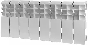 Радиатор биметаллический 8 секций Rommer Plus Bm 200 RBM-3210-020008, 1