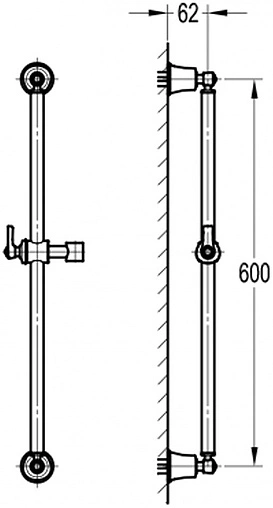 Душевая штанга Swedbe Terracotta Art терракотовый 2532