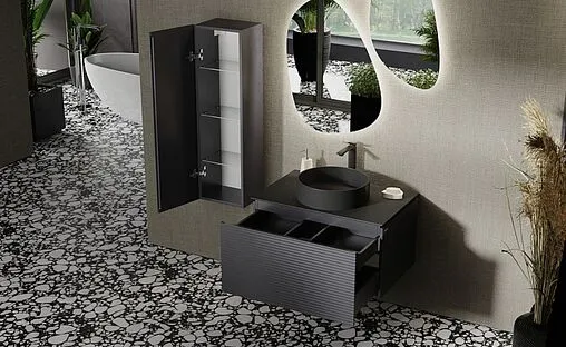 Тумба под умывальник подвесная Jorno Stone 80 антрацит Stn.01.80/P/A/JR Тумба под умывальник подвесная Jorno Stone 80 антрацит Stn.01.80/P/A/JR