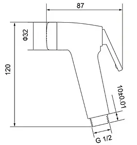 Гигиенический душ Timo хром SL-2052/00, 2