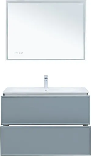 Тумба-умывальник Aquanet Арт 100 мисти грин 00313277+00318926