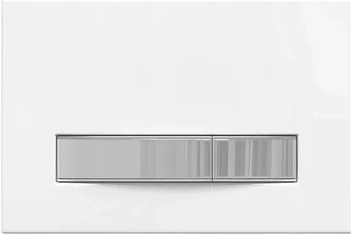 Инсталляция для подвесного унитаза Set 4 в 1 BERGES Atom 410 040341 кнопки/хром глянцевый, панель/белый глянцевый