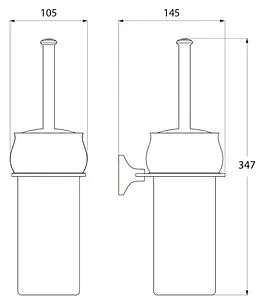 Ёршик для унитаза IDDIS Leaf хром LEASBC0i47, 2