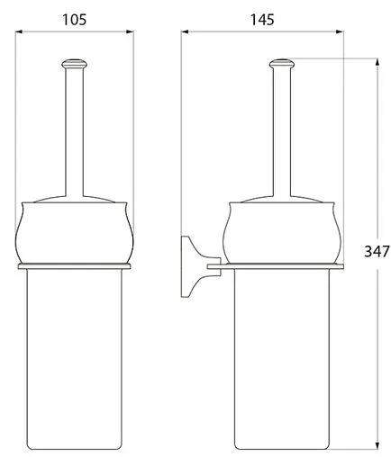 Ёршик для унитаза IDDIS Leaf хром LEASBC0i47