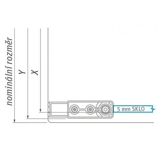 Душевая дверь 800мм прозрачное стекло Roltechnik Lega Lift Line LZCO⅛00 227-8000000-00-02