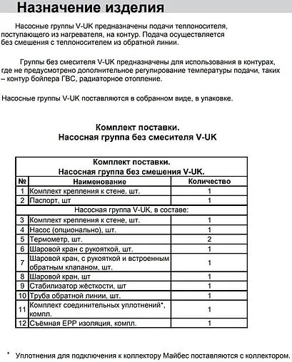 Насосный модуль с прямым контуром 1¼"в х 1½"н Meibes V-UK M66814.36 с насосом Grundfos UPM3 Hybrid 25-70