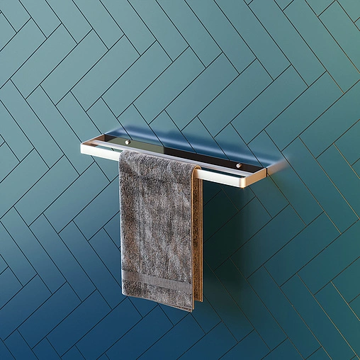 Полотенцедержатель Damixa Jupiter чёрный матовый/алюминий DA77336400