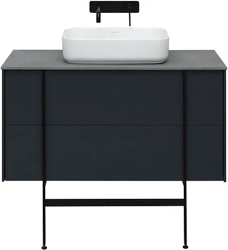 Тумба под умывальник подвесная Allen Brau Reality 100 антрацит 1.32007.AM