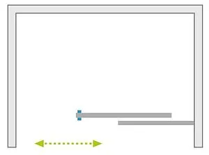 Дверь в нишу 1000мм прозрачное стекло Radaway Espera DWJ 100 R 380495-01R+380210-71R, 3