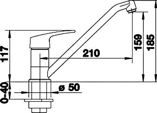 Смеситель для кухни Blanco Wega жемчужный 520762