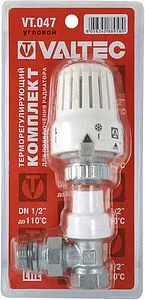 Вентиль терморегулирующий угловой ½" в/н Valtec VT.047.N.04 Вентиль терморегулирующий угловой ½" в/н Valtec VT.047.N.04, 5