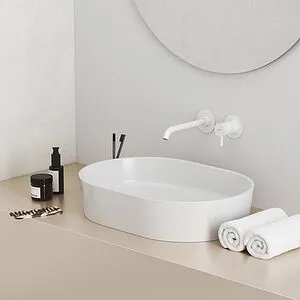 Смеситель для раковины из стены Ravak Espirit белый матовый X070241, 3