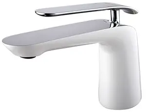 Смеситель для раковины Lemark Melange белый/хром LM4906CW Смеситель для раковины Lemark Melange белый/хром LM4906CW, 1