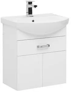 Тумба-умывальник Aquanet Ирис 60 белый 00198381+00182641, 1