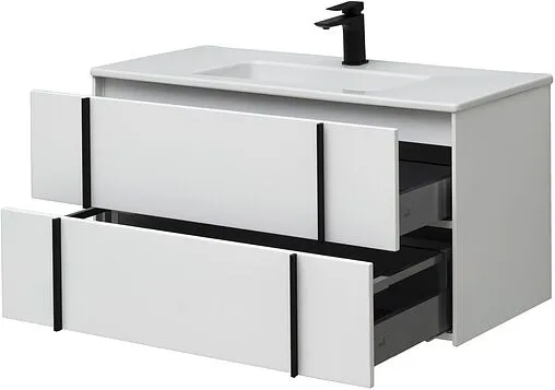 Тумба-умывальник подвесной Allen Brau Reality 100 белый 1.32007.WM+