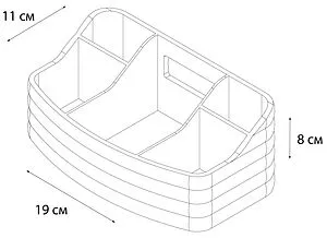 Органайзер Fixsen Glady зелёный FX-00-04, 2