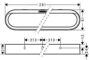Полотенцедержатель Hansgrohe WallStoris белый матовый 27926700, 2