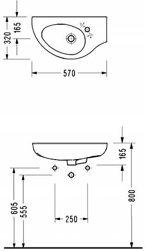 Раковина Serel Friendly 57 белый 6741