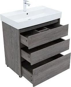 Тумба-умывальник напольная Aquanet Nova Lite 75 дуб рошелье 00302473+00242338 Тумба-умывальник напольная Aquanet Nova Lite 75 дуб рошелье 00302473+00242338, 5