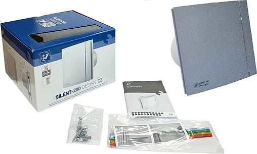 Вентилятор вытяжной Soler &amp; Palau SILENT-200 CZ GREY DESIGN 4C