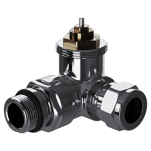 Комплект вентилей терморегулирующих трехосевых 15x1.0 x ½&quot;н Royal Thermo Design Pro хром RATVXT11215CH