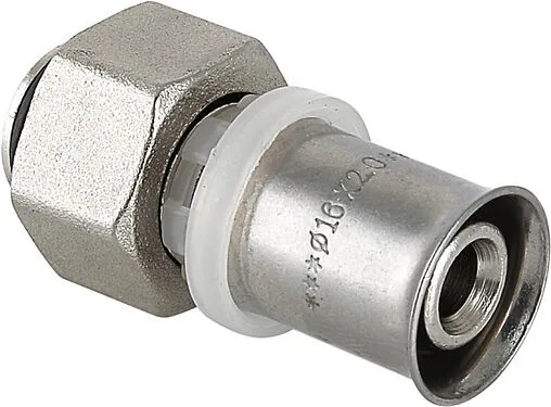 Муфта пресс с накидной гайкой 16мм x ½"к Valtec VTc.712.N.1604