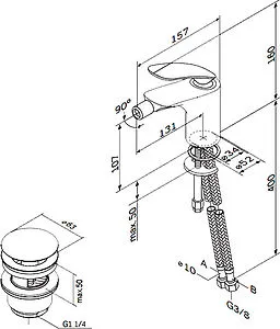 Смеситель для биде Am.Pm Sensation хром F3083100, 2