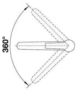 Смеситель для кухни Blanco Nea алюметаллик 519404 Смеситель для кухни Blanco Nea алюметаллик 519404, 3