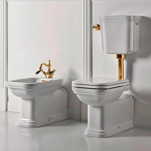 Труба к подвесному бачку Kerasan Retro золото 750491