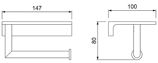 Держатель туалетной бумаги Timo Saona чёрный матовый 13043/03