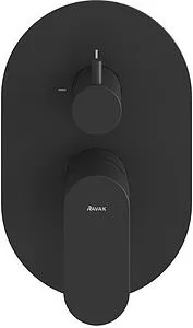 Смеситель для душа скрытого монтажа Ravak Eleganta чёрный матовый X070301, 4