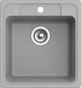 Мойка кухонная Ewigstein Elegant E-R50 серый металлик Мойка кухонная Ewigstein Elegant E-R50 серый металлик, 1