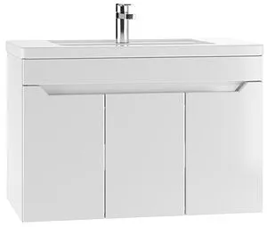 Тумба-умывальник подвесная Айсберг Мечта 80 белый DM2326T+1WH302251, 1