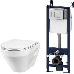 Комплект 6 в 1 Am.Pm Spirit IS301.701738 с кнопкой белый глянцевый Комплект 6 в 1 Am.Pm Spirit IS301.701738 с кнопкой белый глянцевый, 1