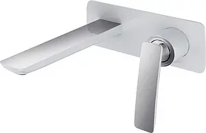 Смеситель для раковины из стены Timo Helmi белый/хром 4071/00-16SM Смеситель для раковины из стены Timo Helmi белый/хром 4071/00-16SM, 1