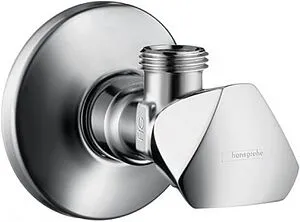 Кран шаровый угловой ½&quot;н x ½&quot;н хром Hansgrohe E 13903000, 1