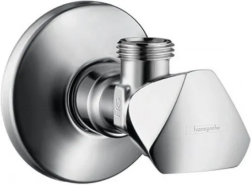 Кран шаровый угловой ½&quot;н x ½&quot;н хром Hansgrohe E 13903000